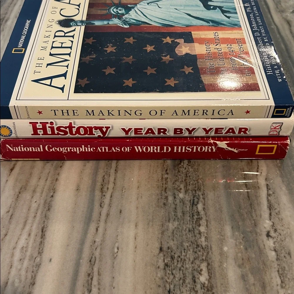 3 History Books National Geographic DK Smithsonian World Atlas World History - Picture 6 of 9